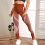 Hollow out Peach Hip High Waist Yoga Pants Women's Sports Fitness Leggings Nude Feel Outer Wear Quick-Drying Violent Sweat Suit Summer