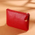 Coin Purse Women's Solid Color Pu Soft Leather Litchi Pattern Glossy Zipper Coin Bag Adult Privacy Storage Bag Pocket Bag