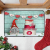 Christmas Dwarf Winter Heart-Shaped Snowflake Bath Mat Floor Indoor and Outdoor Door Mat Non-Slip Welcome Mat Home Decoration