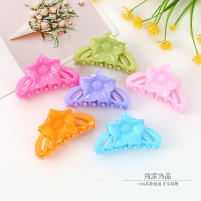 Self-Produced and Self-Sold Large SUNFLOWER Plastic Hairpin Korean Style Claw Clip Take a Shower Take a Bath Clip Grabber Clip Headdress Hairpin Accessories
