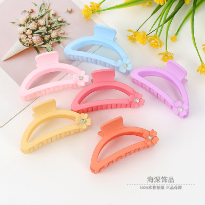 Korean Ins Sweet Elegance Frosted Shark Clip Hair Clip Headdress Candy Color Barrettes Back Head Female Spring