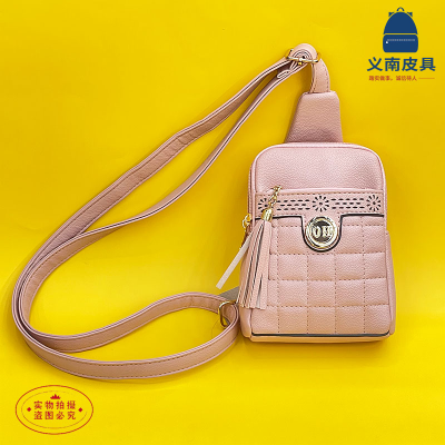 Pu Mobile Phone Bag Mini Bag Women's Bag 2022 Popular Chest Bag Trendy Fashion Best-Selling Shoulder Messenger Bag