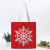 Manufacturers Customize Christmas Canvas Bag Red Festive Santa Claus Pattern Handbag Amazon Cross-Border Supply
