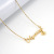 European and American Fashion All-Match Stainless Steel Twelve Constellations Necklace Female 18K Titanium Steel Letter Constellation Pendant Ins Necklace Female