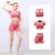 Summer New Yoga Wear Dotted Model Seamless Sports Bra Quick-Drying T-shirt Hip Lifting Slim-Fit Pants Yoga Suit