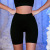 New Solid Color Rib High Waist Hip Lift Yoga Pants Women's Peach Hip Tight Shorts Quick-Drying Sports Workout Clothes