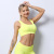 European and American Lululemon Striped Bra Yoga Vest Sports Running Seamless Workout Beauty Back Double Shoulder Bra for Women
