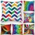 Cross-Border Hot Sale Pillow Colorful Geometric Pattern Nordic Style Household Goods Sofa Cushion Bedside Cushion Pillow Cover