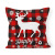 Amazon Holiday Gift Home Decorative Back Cushion Cover Sofa Cushion Red New Style Christmas Linen Pillow Cover