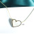 2022 New Titanium Steel Necklace Affordable Luxury Style Shell Heart Clavicle Chain Fashion Plated 14K Gold Love Necklace