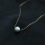 Titanium Steel Pearl Necklace Single Freshwater Pearl 10mm Simple Elegant Clavicle Chain Factory Direct Supply