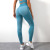 Cross-Border European and American Running Fitness Pants Outer Wear High Waist Stretch Skinny Yoga Pants Quick-Drying Sweat Absorbent Breathable Sports Trousers for Women