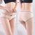 Women's Underwear Female Student Korean Style Thread Mid Waist Girl Sexy Cute Large Size Boxers Cross-Border E-Commerce