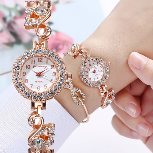 foreign trade new tiktok wechat swan bracelet watch female student simple temperament full digital small fresh women‘s watch