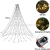 New Arrival with Ring Christmas Tree Lamp Decorative String Lights Top Star Courtyard Garden Outdoor Tree Clothes Waterfall Led Colored Lamp