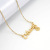 European and American Fashion All-Match Stainless Steel Twelve Constellations Necklace Female 18K Titanium Steel Letter Constellation Pendant Ins Necklace Female