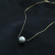 Titanium Steel Pearl Necklace Single Freshwater Pearl 10mm Simple Elegant Clavicle Chain Factory Direct Supply