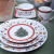 New Product Creative Christmas Style Pattern Ceramic Dinner Plate Fruit Plate Tableware Set Activity Opening Ceremony Gift