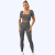 Nylon Running Outerwear Moisture Wicking Sports Top High Waist Hip Lift Tight Leggings Quick-Drying Yoga Clothes