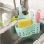Creative Adjustable Button Type Sink Hanging Storage Basket Kitchen Rack Faucet Sponge Draining Basket