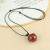 Internet Celebrity Live Broadcast Red Agate Necklace Women's Simple All-Matching Long Sweater Chain Artistic Retro Ethnic Style Cotton and Linen Accessories