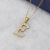 Cross-Border Stainless Steel Diamond Letters Necklace Female 18K Jinmei Fashion Ol English First 26 Letters Pendant Ornaments Female