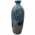 Retro New Chinese Zen Vase Blue Fried Pattern Floor Vase Glass Enamel Flower Container Sample Room Decoration