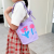 Cross-Border 2022 New Student Canvas Handbag Bucket Bag Korean Style Cute Lunch Box Lunch Bag Handbag Customization