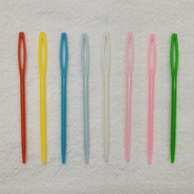 Factory Direct Sales Knitting Tool-7.0cm Colored Plastic Small Needle Plastic Sewing Needle ABS Plastic Small Needle