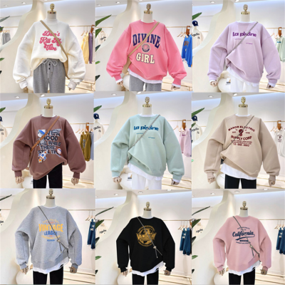 22  New Korean Style Women 'S Sweater Loose Large Size Women 'S Round-Neck Sweater Live Broadcast Stall Supply Wholesale