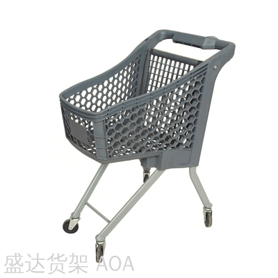 Shopping Mall Children's Shopping Cart Supermarket Mini Trolley Plastic Color Baby Shopping Cart