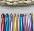 Factory Direct Sales Knitting Tools Sweater Needle Rainbow Color Aluminum Oxide Crochet 14 Pieces a Set