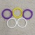 Factory Direct Sales Weaving Tools 2.4cm Plastic Ring Plastic Activity Circle Loose Leaf Broken Ring Colored Ring