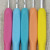 Factory Direct Sales Knitting Tool Plastic Handle Aluminum Crochet Hook Color Candy Crochet Aluminum Hook OPP Bag