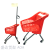 Shopping mall children shopping cart Supermarket mini mini cart Plastic colored baby shopping cart