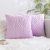 Factory Direct Supply Pillow Cover Rabbit Plush New Geometric Cushion Simple Sofa Pillow Decoration Bed Pillow Wholesale