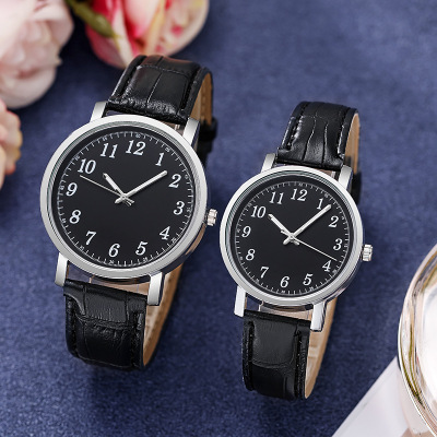 New Couple Watch Women's Men's Watch Men's Simple Digital Women's Quartz Watch Gift Watch Wholesale