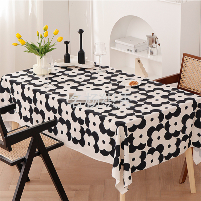 Spot Flannel Waterproof Ins Style Curling Tablecloth Polyester Table Mat Wholesale Restaurant Home Coffee Table Cover Towel Wholesale