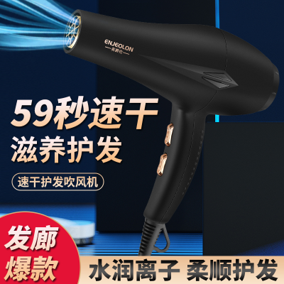 High-Power Hair Dryer Wholesale Student Household Negative Ion Heating and Cooling Air Hair Salon Electric Hair Dryer Mute Source Manufacturer