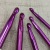 Factory Direct Sales Knitting Tools New Small Curved Handle Printing Thick Rose Red Aluminum Crochet Set of 8 Pieces