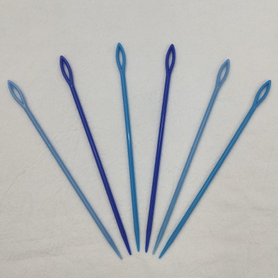 Factory Sales Weaving Tools-15cm Color Plastic Small Needle Plastic Sewing Needle ABS Plastic Small Needle