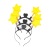 Yellow Five-Pointed Star Lantern Stick XINGX Light Stick Concert Props Children's Performance Glowing Headdress Headband