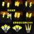 Yellow Five-Pointed Star Lantern Stick XINGX Light Stick Concert Props Children's Performance Glowing Headdress Headband