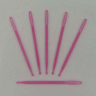 Factory Direct Sales Knitting Tool-5.5cm Colored Plastic Small Needle Plastic Sewing Needle round Head Plastic Small Needle