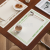 Dining Table Mat PVC Simple Printing Bouncy Feel Nordic Style Dining Table Western-Style Placemat Waterproof Oil-Proof Multi-Purpose Mat round