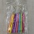 Factory Direct Sales Knitting Tool Plastic Handle Iron Crochet Colorful Candy Crochet Gold-Plated Head 0.8-2.0mm