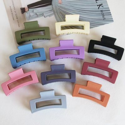 Korean Ins Large Back Head Barrettes Grip Female Elegant Graceful Simple Hair Clip