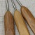 Factory Direct Sales Knitting Tools Bamboo Handle Iron Crochet Carbonized Handle Iron Crochet 9 Specifications Set