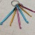 Factory Direct Sales Knitting Tool New Aluminum Oxide Keychain Crochet Color Aluminum Crochet Hook Keychain Crochet