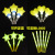 Yellow Five-Pointed Star Lantern Stick XINGX Light Stick Concert Props Children's Performance Glowing Headdress Headband